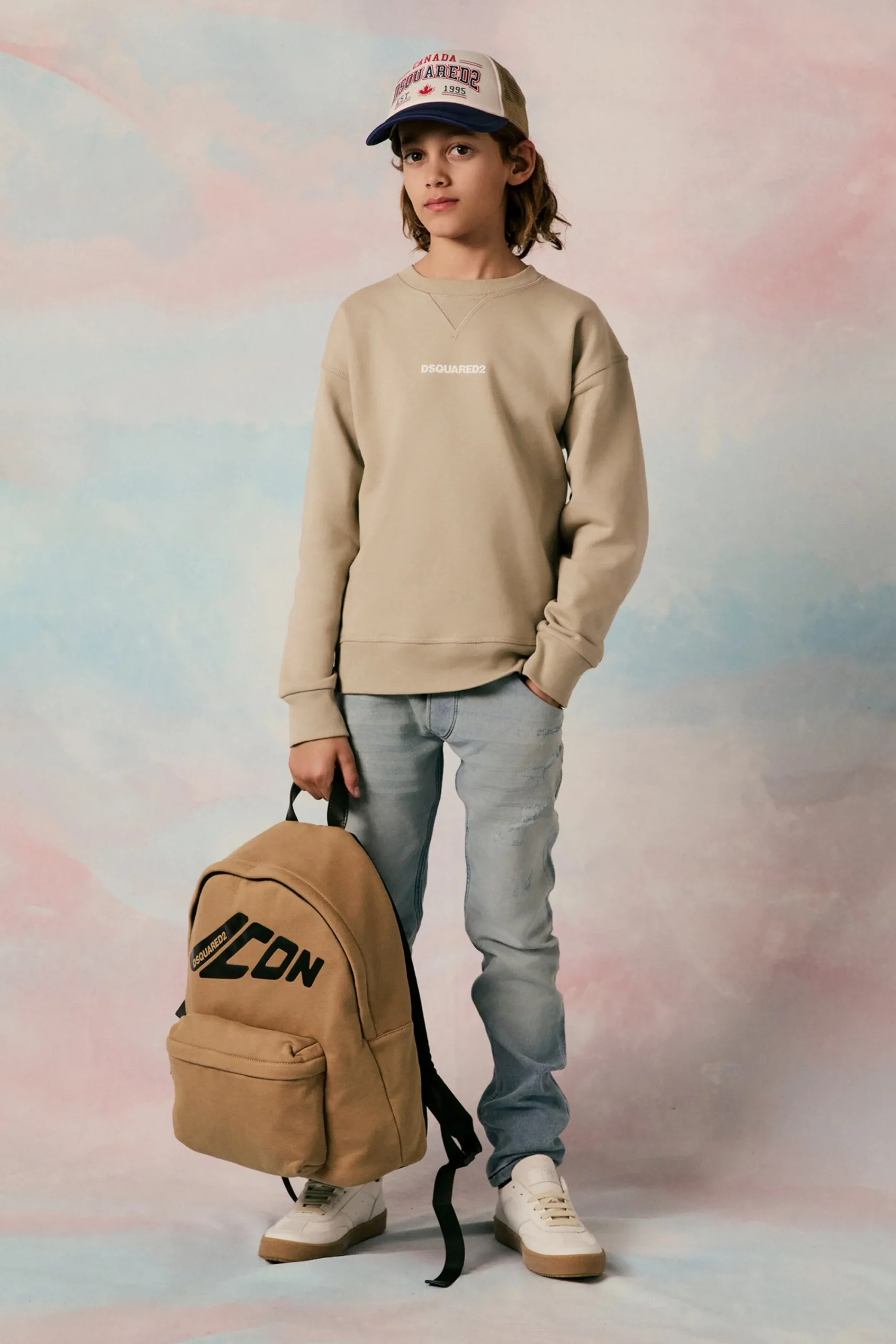 Sweatshirts | Activewear>DSQUARED2 Branded cotton sweatshirt medium gray