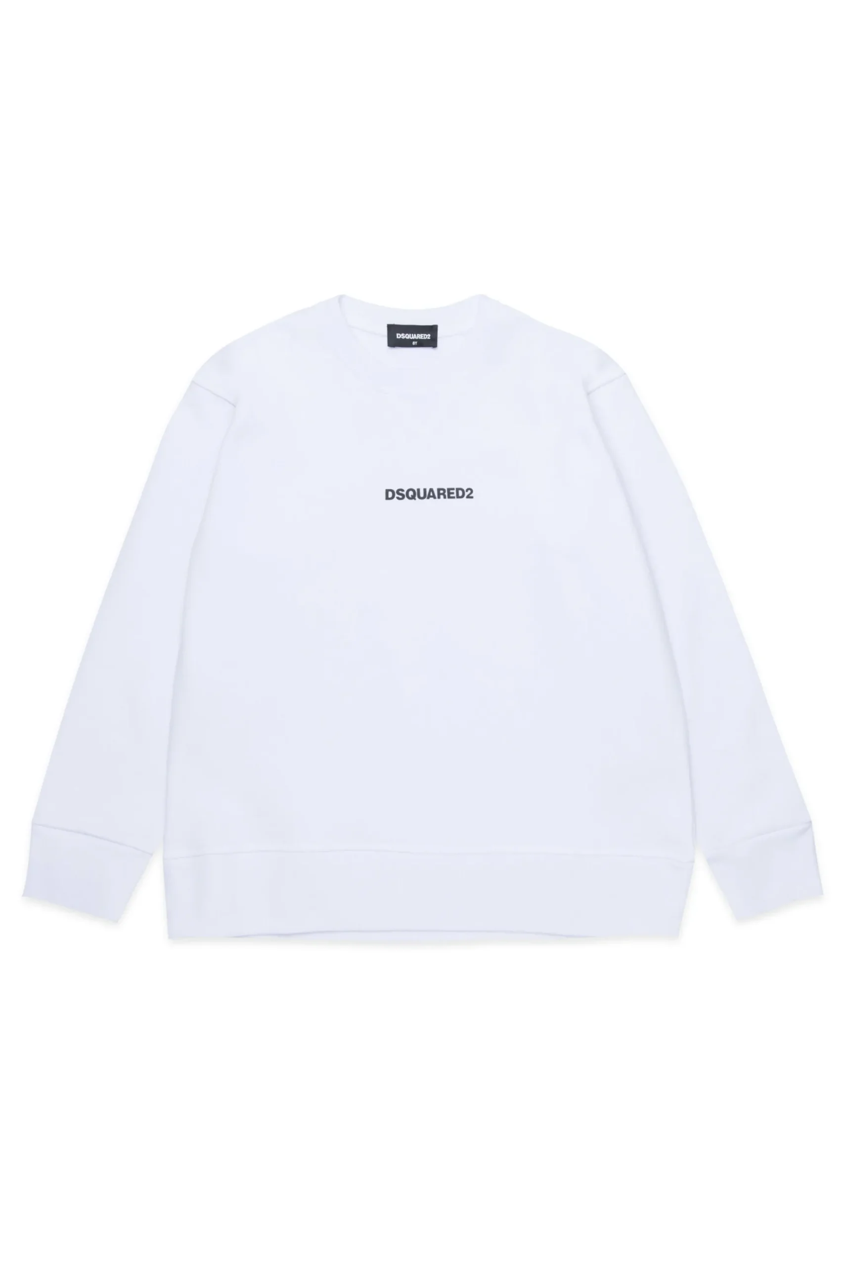 Sweatshirts | Activewear>DSQUARED2 Branded cotton sweatshirt white
