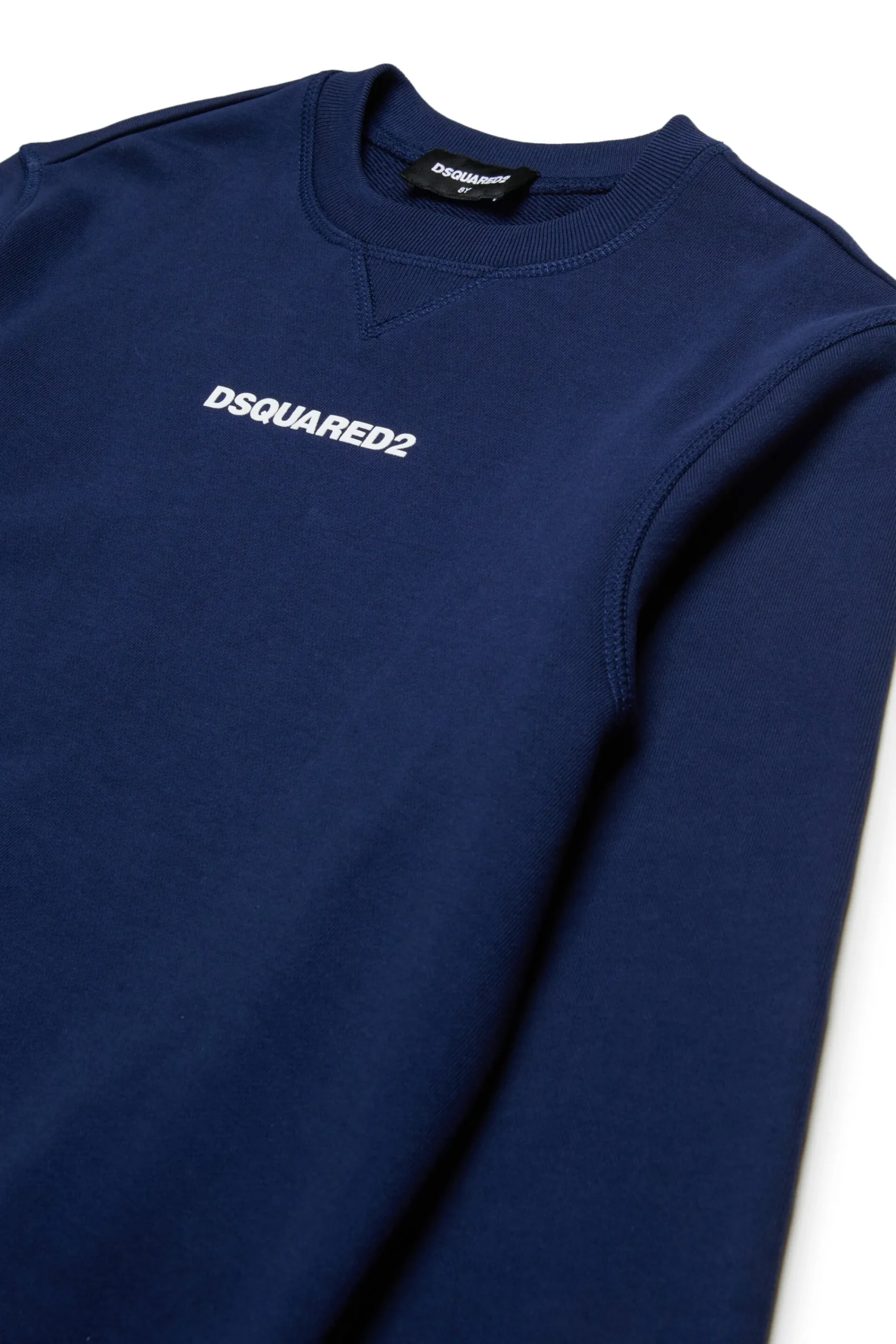 Sweatshirts | Activewear>DSQUARED2 Branded cotton sweatshirt dark blue
