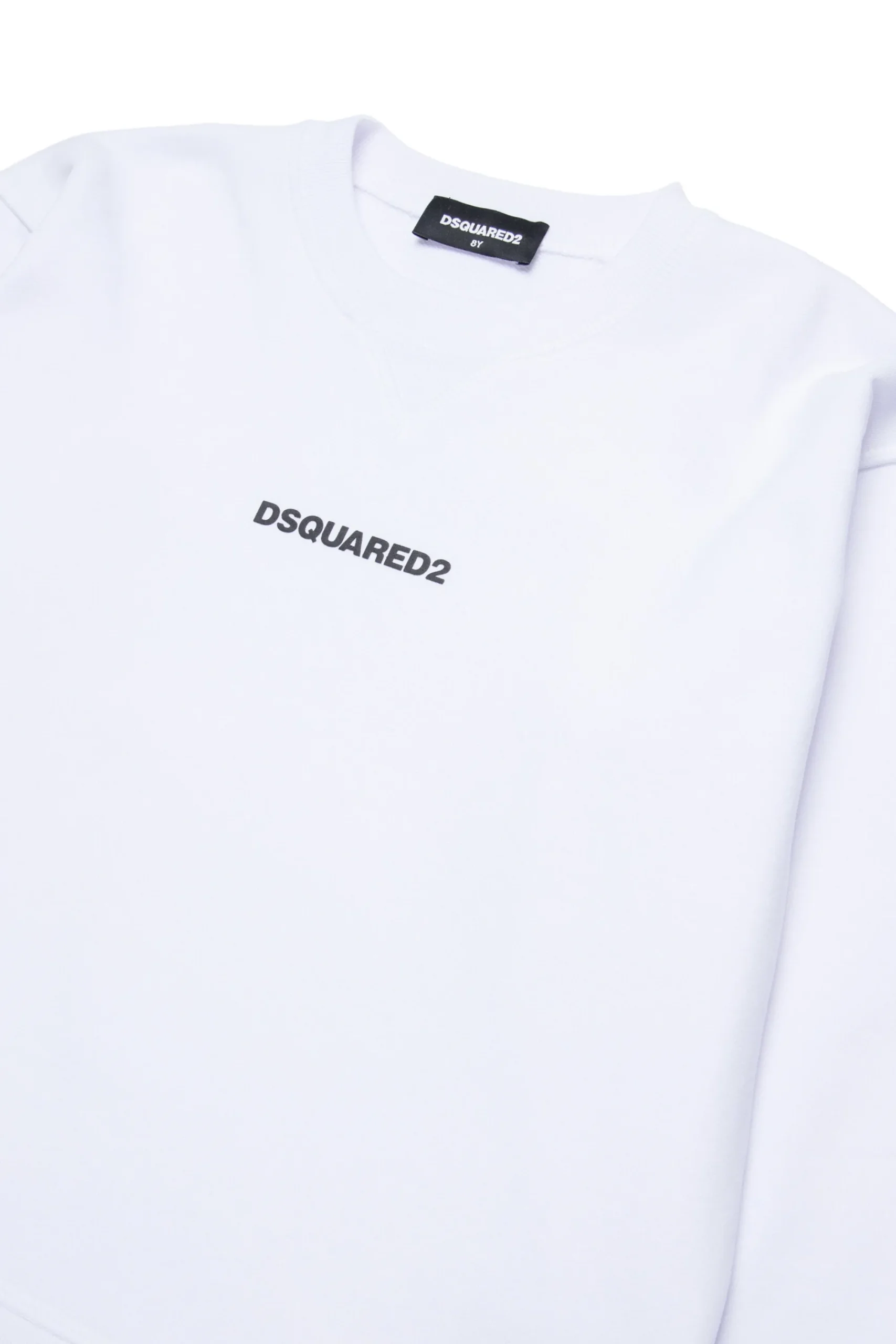 Sweatshirts | Activewear>DSQUARED2 Branded cotton sweatshirt white