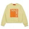 Sweatshirts | Logomania>MAX&Co. Branded crew-neck sweatshirt banana light yellow