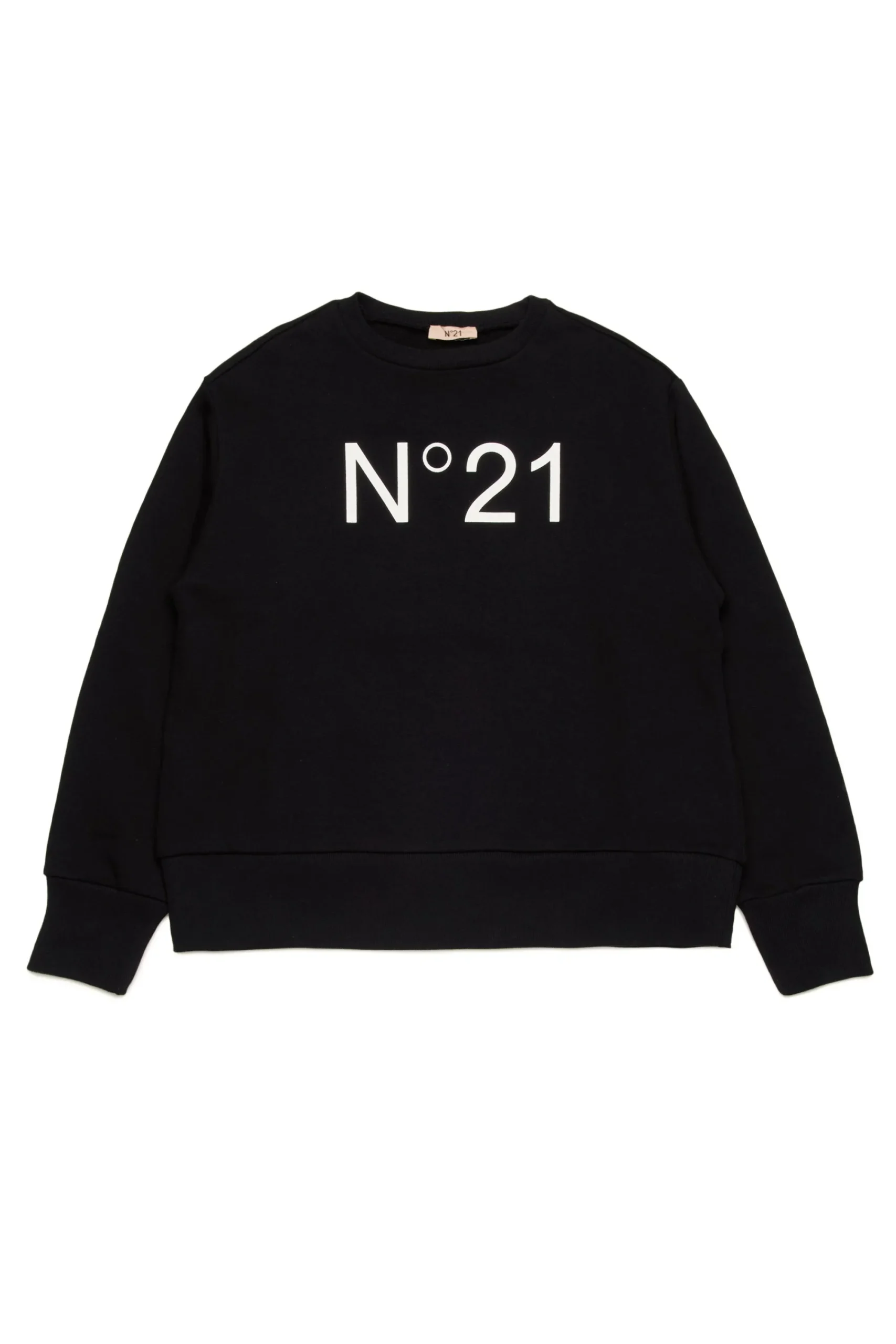 Sweatshirts | Activewear>N°21 Branded crew-neck sweatshirt black