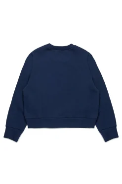 Sweatshirts | Logomania>MAX&Co. Branded crew-neck sweatshirt indigo