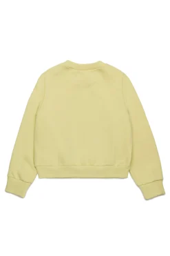 Sweatshirts | Logomania>MAX&Co. Branded crew-neck sweatshirt banana light yellow