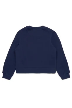 Sweatshirts>MAX&Co. Branded crew-neck sweatshirt night blue