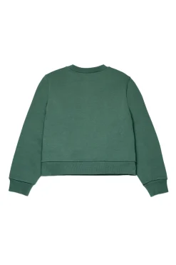 Sweatshirts>MAX&Co. Branded crew-neck sweatshirt spruce green