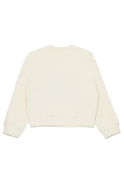 Sweatshirts>MAX&Co. Branded crew-neck sweatshirt white
