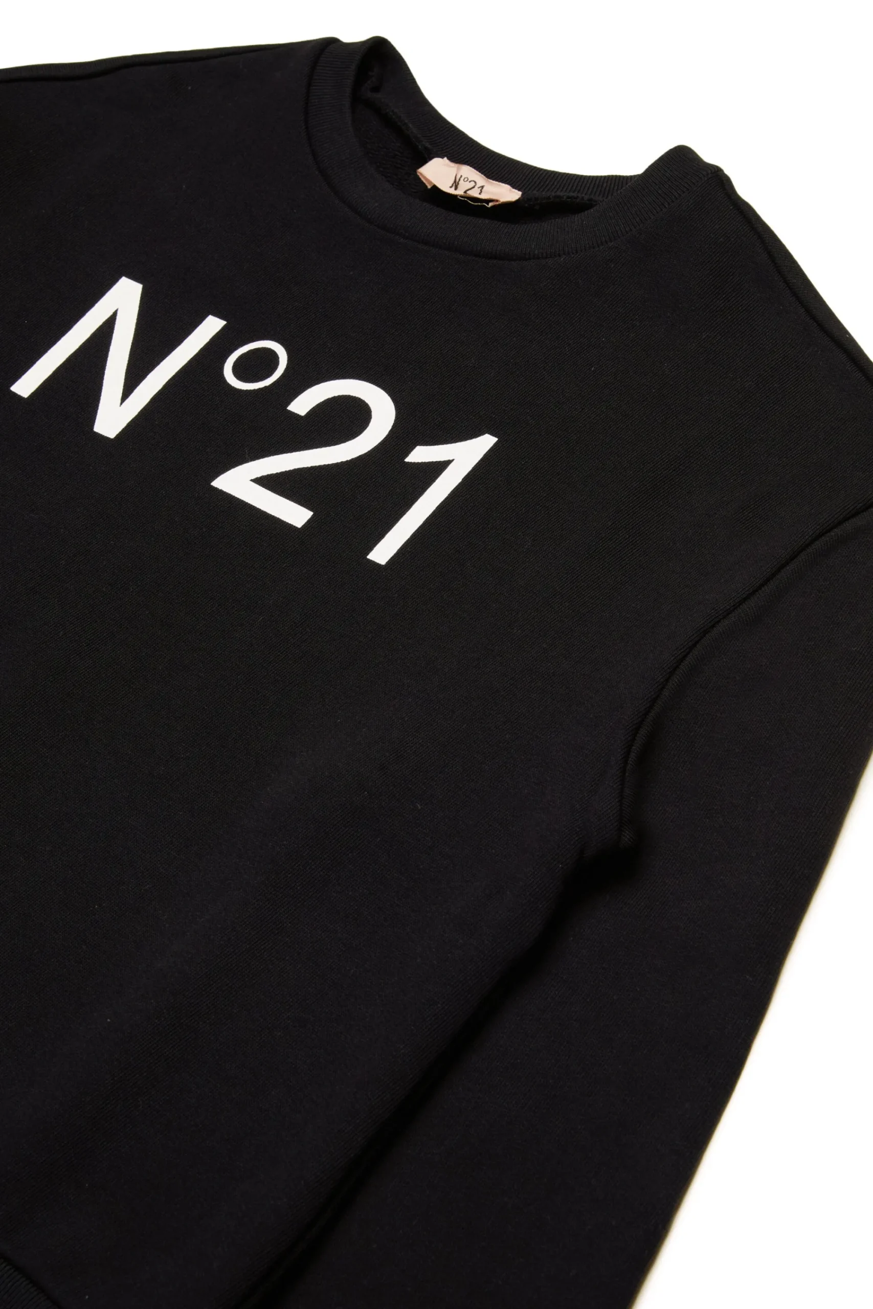 Sweatshirts | Activewear>N°21 Branded crew-neck sweatshirt black