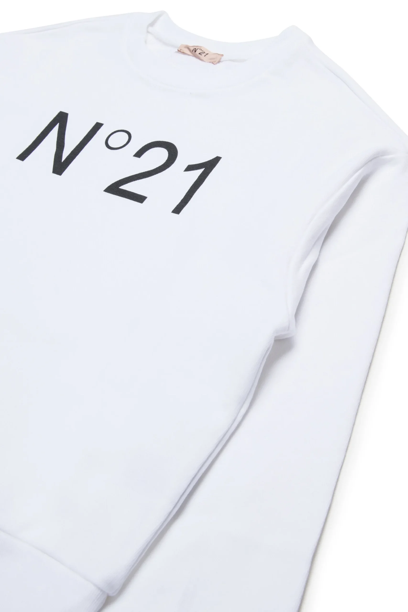 Sweatshirts | Activewear>N°21 Branded crew-neck sweatshirt white