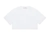 T-Shirts | Activewear>MARNI Branded cropped T-shirt white