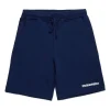Activewear | Activewear>DSQUARED2 Branded fleece shorts dark blue