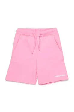 Shorts | Activewear>DSQUARED2 Branded fleece shorts minnie pink