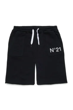 Skirts>N°21 Branded fleece skirt black