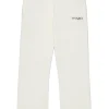 Pants>MAX&Co. Branded fleece trousers white