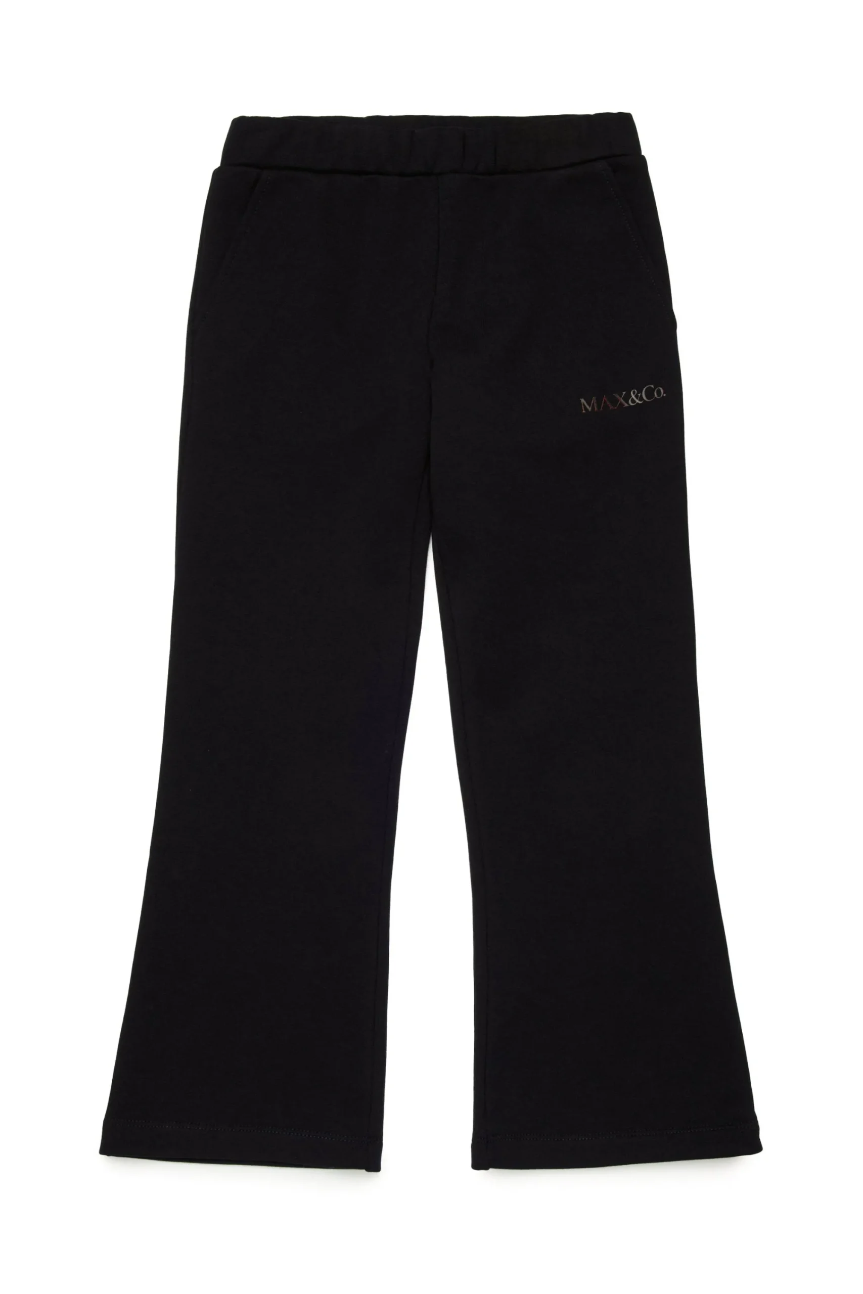 Pants>MAX&Co. Branded fleece trousers black