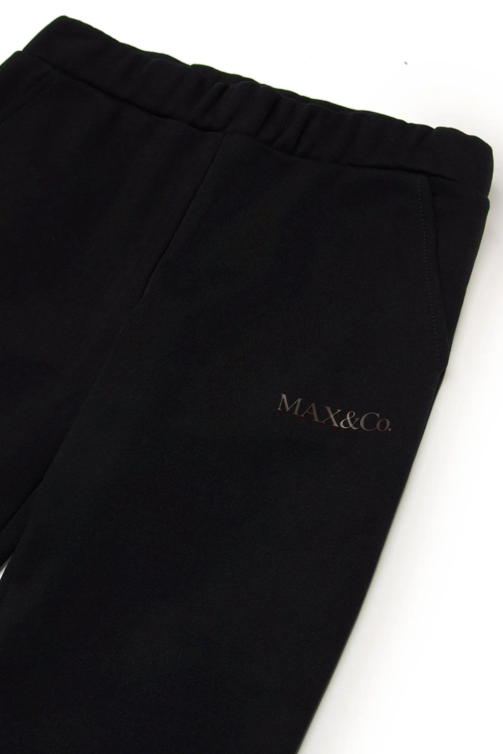 Pants>MAX&Co. Branded fleece trousers black