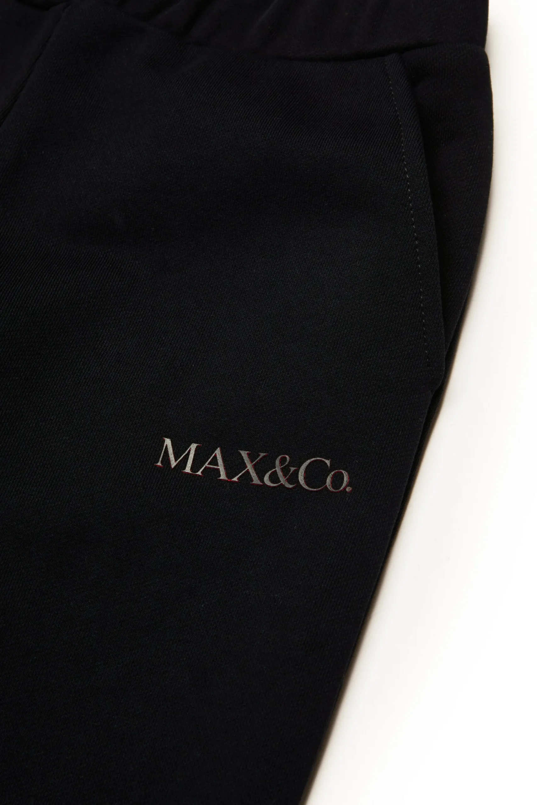 Pants>MAX&Co. Branded fleece trousers black