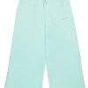 Pants | Activewear>MARNI Branded fleece wide-leg pants placid blue