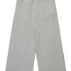Pants | Activewear>MARNI Branded fleece wide-leg pants inox gray melange
