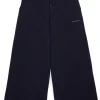 Pants | Activewear>MARNI Branded fleece wide-leg pants blue navy