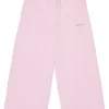 Pants | Activewear>MARNI Branded fleece wide-leg pants light pink