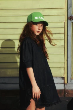 Hats And Caps | Logomania>MARNI Branded gabardine baseball cap pastel green