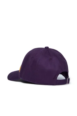 Hats And Caps | Logomania>MARNI Branded gabardine baseball cap violet