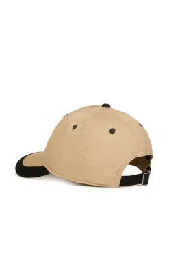 Hats And Caps | Logomania>N°21 Branded gabardine baseball cap sand