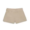 Shorts | Party Looks>MARNI Branded gabardine shorts sand