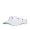 Hats And Caps | Logomania>MARNI Branded gabardine visor with Outline logo white
