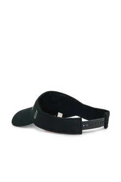 Hats And Caps | Logomania>MARNI Branded gabardine visor with Outline logo black