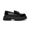 Boots And Combat Boots | Boots And Combat Boots>DSQUARED2 Branded glazed leather loafers black