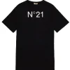 Swimwear | Logomania>N°21 Branded jersey cover-up dress black