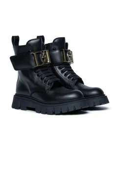 Boots And Combat Boots | Boots And Combat Boots>DSQUARED2 Branded leather boots black