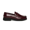 Boots And Combat Boots | Boots And Combat Boots>DSQUARED2 Branded leather loafers bordeaux