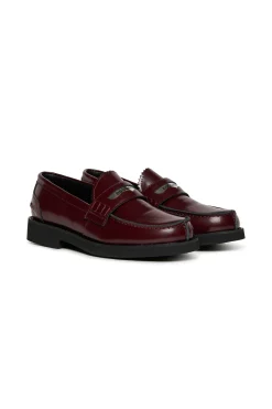 Boots And Combat Boots | Boots And Combat Boots>DSQUARED2 Branded leather loafers bordeaux