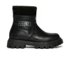 Boots And Combat Boots | Boots And Combat Boots>MM6 MAISON MARGIELA Branded leather midi boots black