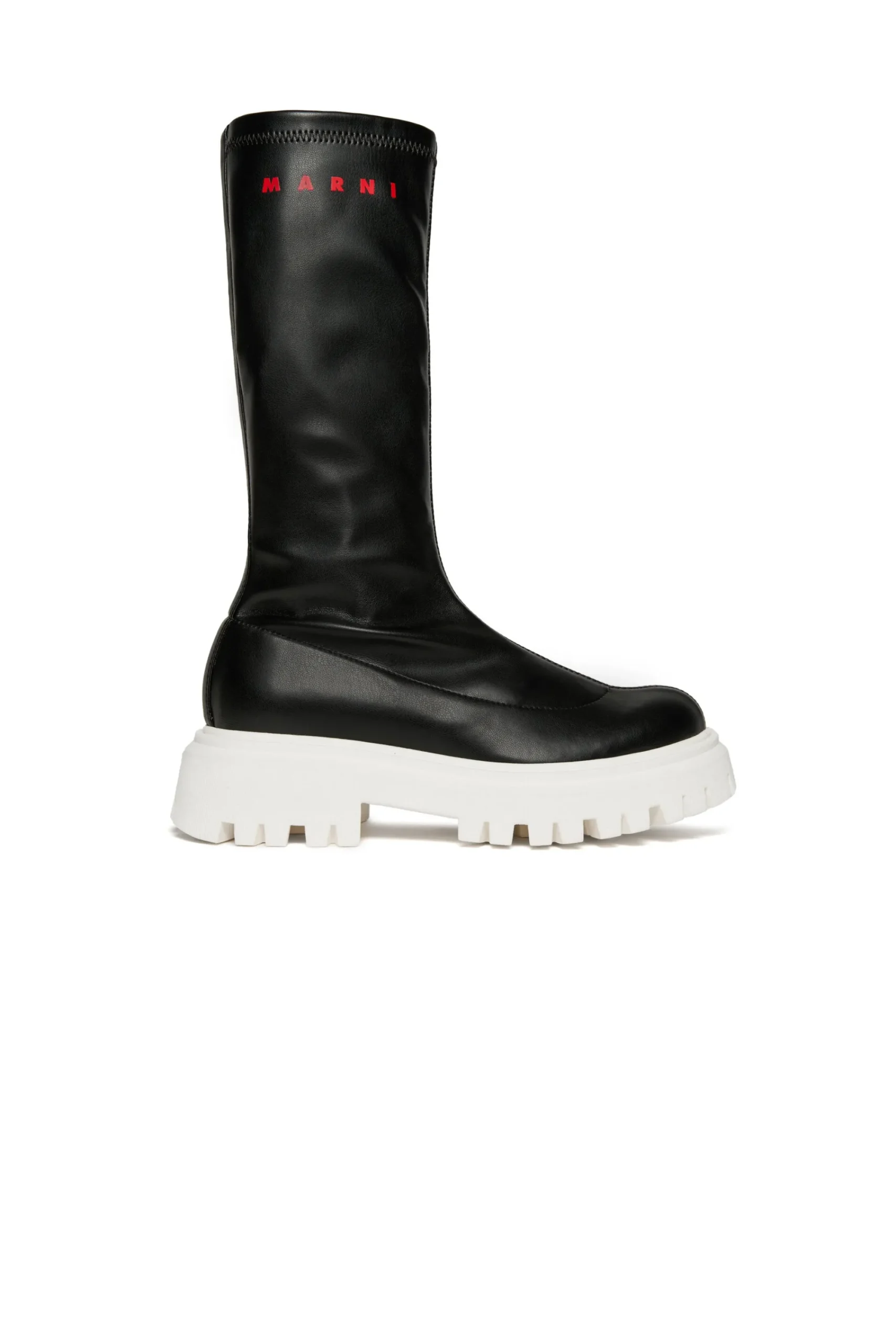 Boots And Combat Boots | Boots And Combat Boots>MARNI Branded long faux leather boots black