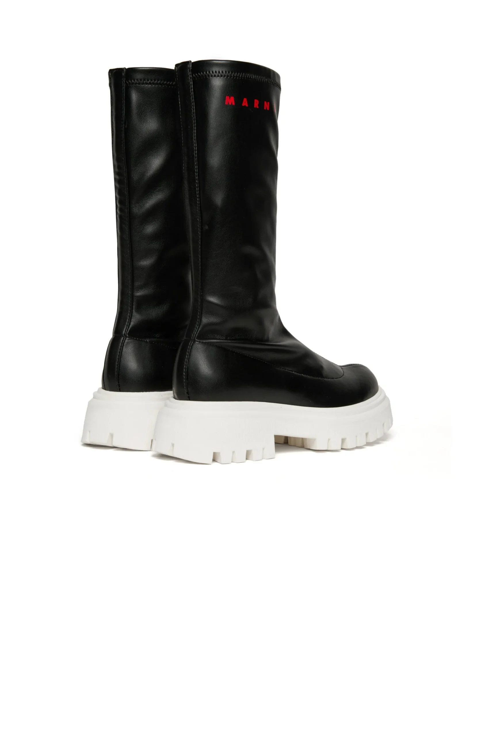 Boots And Combat Boots | Boots And Combat Boots>MARNI Branded long faux leather boots black
