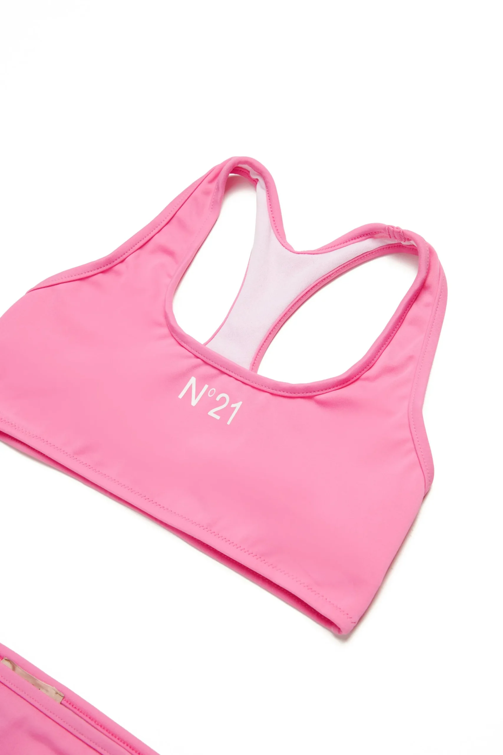 Swimwear | Logomania>N°21 Branded lycra bikini swimsuit pink