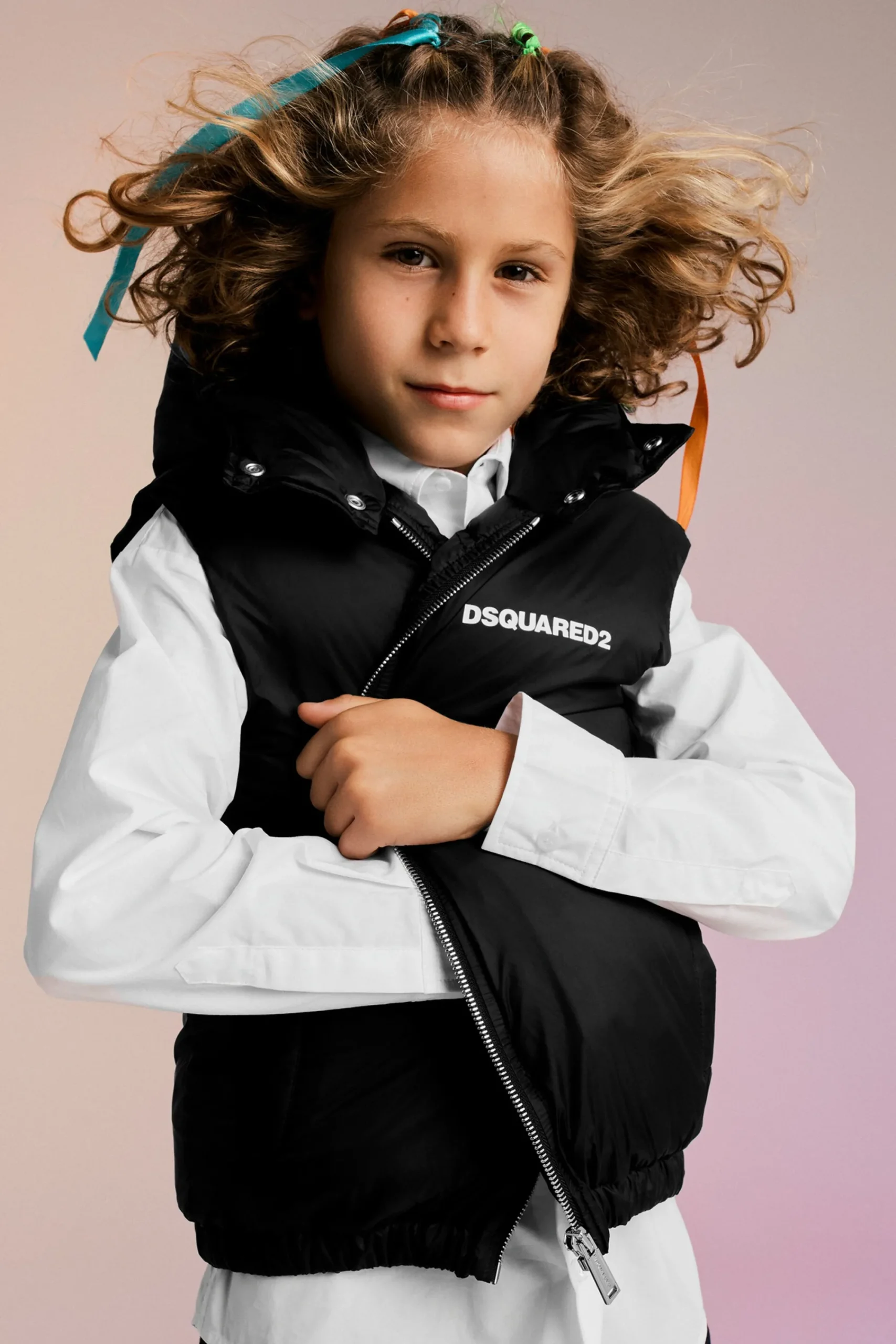 Jackets And Padded Jackets | Jackets And Padded Jackets>DSQUARED2 Branded padded vest black