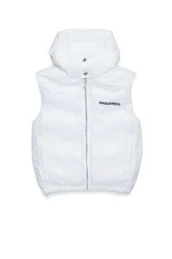 Jackets And Padded Jackets | Jackets And Padded Jackets>DSQUARED2 Branded padded vest white