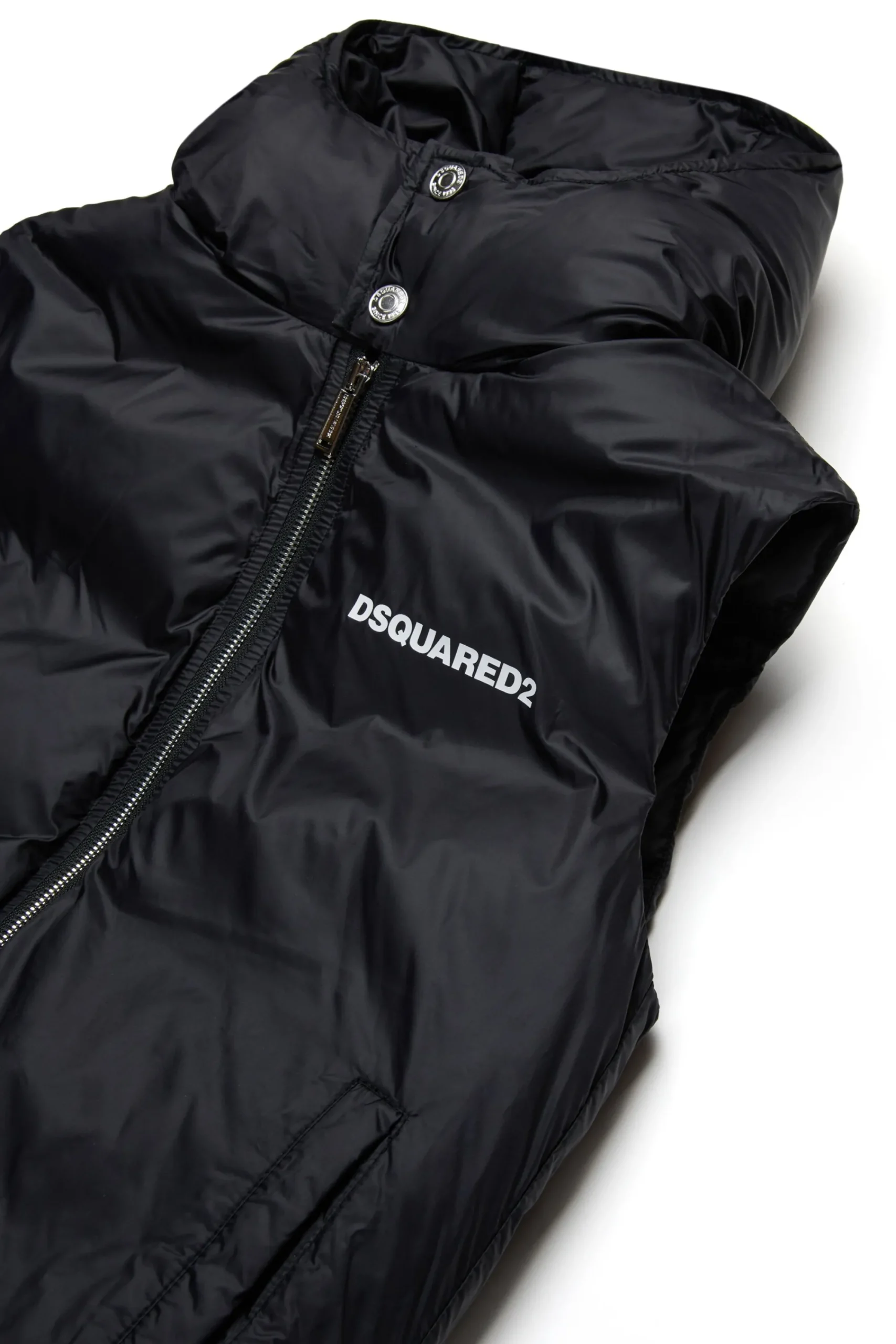 Jackets And Padded Jackets | Jackets And Padded Jackets>DSQUARED2 Branded padded vest black