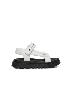 Slippers And Sandals | Slippers And Sandals>MARNI Branded platform sandals white