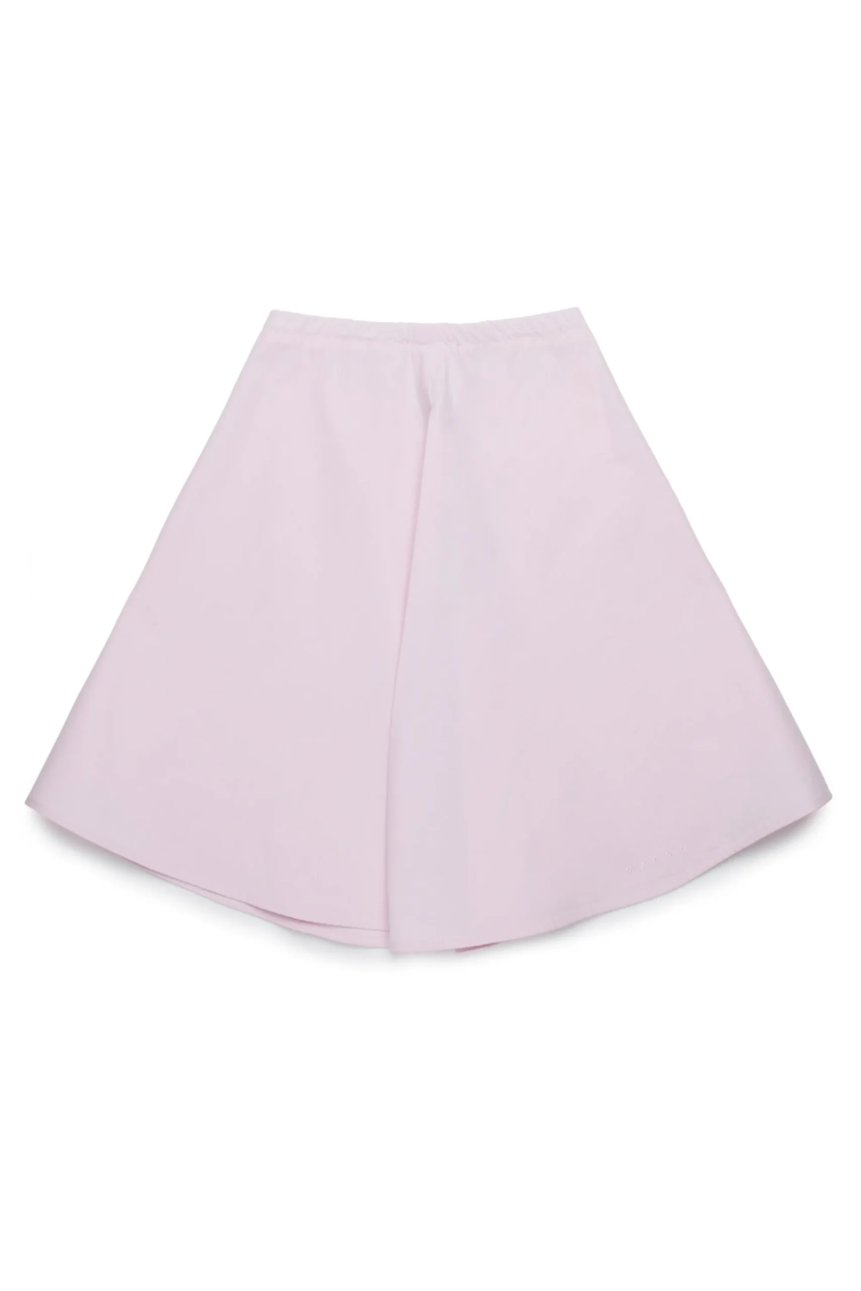 Skirts>MARNI Branded poplin mini skirt light pink