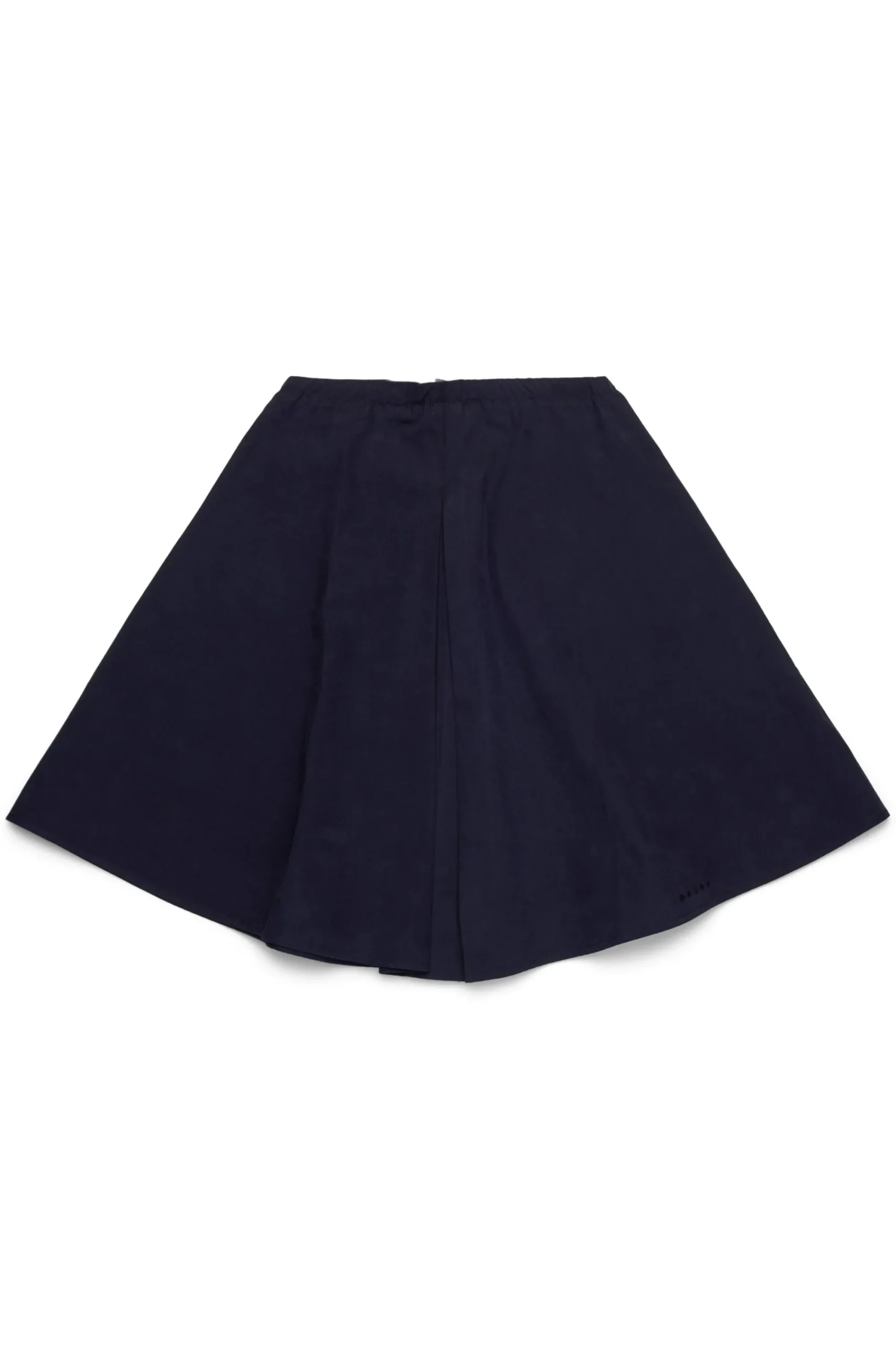 Skirts>MARNI Branded poplin mini skirt blue navy
