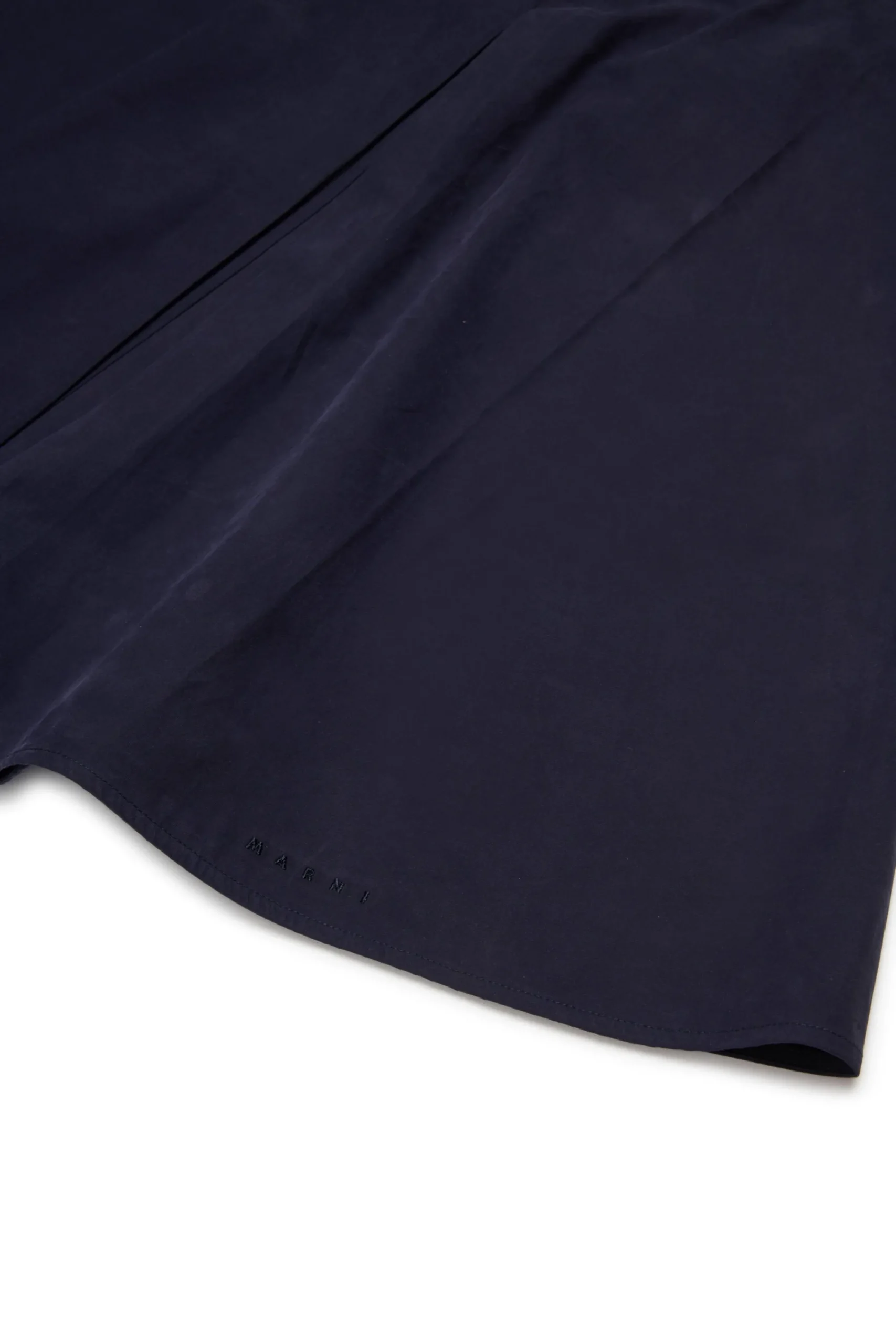 Skirts>MARNI Branded poplin mini skirt blue navy