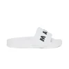 Slippers And Sandals | Slippers And Sandals>MARNI Branded slide slippers white