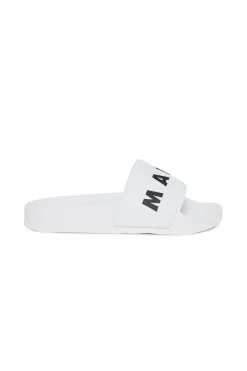 Slippers And Sandals | Slippers And Sandals>MARNI Branded slide slippers white