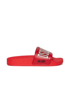 Logomania | Logomania>DSQUARED2 Branded slide slippers red